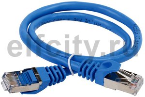 ITK Коммутационный шнур (патч-корд), кат.5Е FTP, 5м, синий