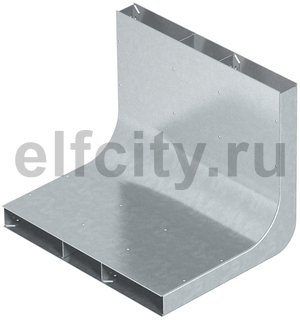 Вертикальный угол 90° кабельного канала EUK 250x28/3 секц. (сталь)