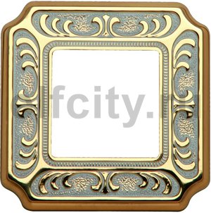 FD01351OP Рамка на 1 пост, гор/верт, цвет gold white patina