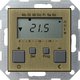 Термостат для электрического подогрева пола 230 В~ 8А , с таймером, функцией охлаждения и выносным датчиком, бронза