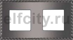 FD01212GR Рамка на 2 постa, гор/верт. цвет graphite