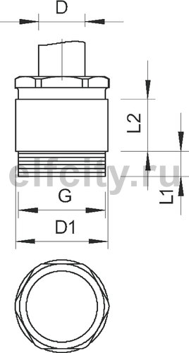 Кабельный ввод латунь M12