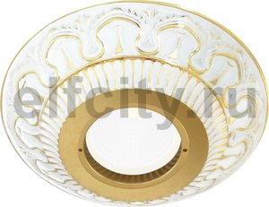 Точечный светильник New Cordoba Opaque Glass IP44, матовое стекло, Gold White Patina