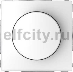 Диммер (светорегулятор) поворотно-нажимной 4-400 Вт для диммируемых светодиодных LED-ламп 220B, белый лотос