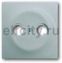 Накладка (центральная плата) для TV-R розетки, серия impuls, цвет серебристый металлик