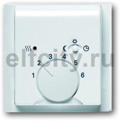 Плата центральная (накладка) для механизма терморегулятора (термостата) 1095 U, 1096 U, серия impuls, цвет альпийский белый