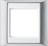 Рамка 1-кратная для серии Aplus; алюминий-белый