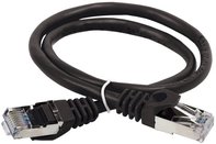 ITK Коммутационный шнур (патч-корд), кат.5Е FTP, 1,5м, черный