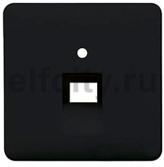 Крышка для ординарной телефонной и компютерной розетки UAE; черная