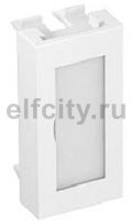 Заглушка с полем для маркировки Modul45 45x22,5 мм (черный)