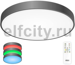 Потолочный светодиодный светильник с пультом ДУ Citilux Купер RGB Черный CL724105G1