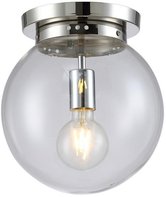 Потолочный светильник Crystal Lux Mario PL1 D250 Nickel/Transparente