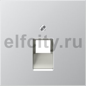 Крышка для ординарной телефонной и компютерной розетки UAE; алюминий