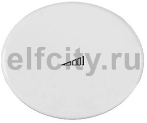 Накладка (центральная плата) для механизма клавишного светорегулятора, серия TACTO, цвет альпийский белый