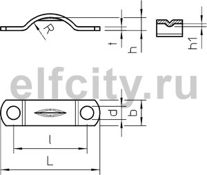 Крепежная скоба для разгрузок от натяж. 6mm