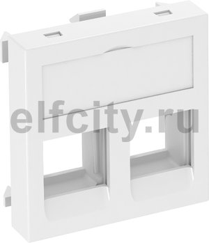 Корпус компьютерной розетки Modul45 тип С (прямой) 45x45 мм (белый)
