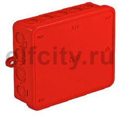 Распределительная коробка A18, 125x100x40, красная