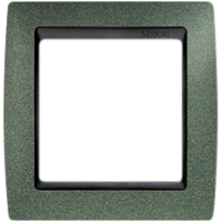 Рамка Simon 82 (зеленая текстура с черной вставкой)